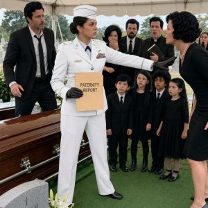 I arrived at my ex-husband’s family funeral with five children by my side, and the murmurs started before we even made it to the gravesite. But the moment he looked into their faces and recognized his own features staring back at him, the woman who had helped destr0y our marriage went completely pale. That was when I realized the truth was finally about to come cra:shing out in front of everyone.