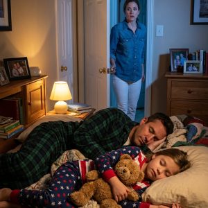An eight-year-old girl sleeps alone, but every morning she complains that her bed feels “too small.” When her mother checks the security camera at 2 a.m., she breaks down in silent tears…