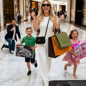 My husband lied about being tied up with work all weekend so he could take a trip with his mistress. So I reached for his credit card and spent $20,000 on the kids. Toys, shopping sprees, and everything they’d ever asked for. When he finally called screaming, “Have you lost your mind?!” I smiled and said…