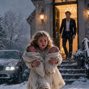 A 7-year-old girl dragged a sled carrying two babies through a deadly blizzard to reach my fortified iron gates. Her lips were blue, her hands locked around the rope. “Mommy said… you wouldn’t let the monsters in,” she whispered, collapsing. I’m a surgeon; I rushed them inside. As I used trauma shears to cut away her frozen coat, I found a plastic-wrapped envelope containing a secret that made my blood run completely cold.