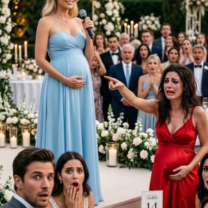 At my 10th anniversary party, my sister announced her pregnant with my husband’s baby to 300 guests. “I wanted to show you a special ultrasound video,” she sneered. “Just accept it. I won.” I didn’t scream. I just smiled as the giant LED screen flared to life, playing a video that made her face go deathly pale.