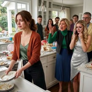 My parents forced me to cook and clean all weekend for my sister’s party with 50 guests. When I asked for help, Mom laughed, “You’re the only one without a real job.” I smiled, put the dishes down, and left. One hour later, my sister called crying, “Who did you call?”