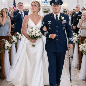 My father saw the scars running over my neck and shoulder, stepped back, and whispered, “I won’t walk a broken woman down the aisle.