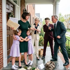 They dragged my children into the storm, called me a charity case, and said my husband’s house was never mine. But while they planned to sell it for millions, I was holding the secret proof that could send both his parents to prison.