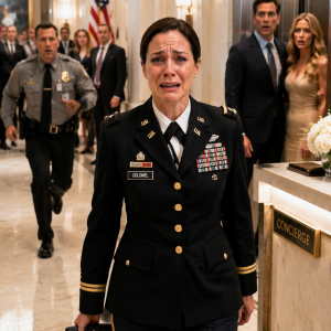 I drove 3 hours to surprise my husband—but the guard said “His wife is upstairs,” then I saw another woman wearing my military pendant…