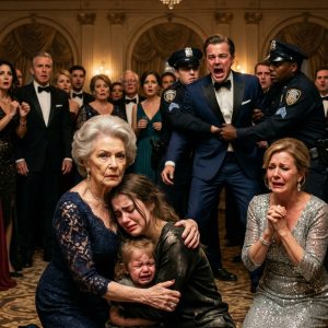 My wealthy grandmother found me and my sick 6-year-old daughter shivering outside a homeless shelter in the freezing rain. “Why aren’t you living in the $5M estate on Hawthorne Street?” she demanded. I stared at her, completely stunned. “What house?” Her face turned to pure stone. My parents had secretly stolen my multi-million-dollar inheritance, leaving my child to freeze. That same night, I crashed my parents’ charity gala. When they saw who was standing behind me, their faces went ghost-white.