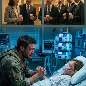 I came home from a black ops tour to find my son in pediatric ICU. I couldn’t recognize him either. The doctor whispered, “Forty-two breaks. Someone did this slowly.” Then I saw them in the waiting room —my MIL and her five brothers, laughing over coffee. The detective shrugged. “They’re connected. No one will charge them.” I looked at the burn pattern on my boy’s arms and said, “Then it’s good I didn’t come home to press charges.” What I did next was shocking.