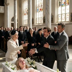 They were seconds away from cremating my pregnant wife when I begged, “Open the coffin… just once.” Everyone looked at me like I had lost my mind—until something moved beneath her dress. My mother-in-law’s face drained of color. My brother-in-law immediately snapped, “Close it now.” But it was already too late. I had seen enough to understand the horrifying truth: Clara was not de//ad.