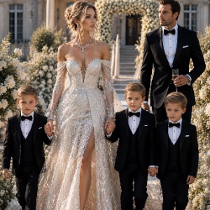 I brought my five-year-old triplet sons to my millionaire ex-husband’s wedding—and within seconds, an entire mansion full of wealthy guests fell silent. They thought they were inviting a broken woman to witness her replacement. Instead, they came face-to-face with a secret that had been hidden for five years, a secret powerful enough to turn the wedding of the year into the scandal of the decade.