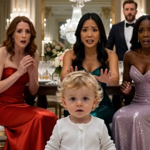 I invited three beautiful women to my mansion for dinner. As a billionaire widower, I knew they wanted my fortune. But I wasn’t looking for a wife; I was looking for a mother for my one-year-old son, Leo. They smiled, played their roles perfectly, and pretended to care about him. When Leo suddenly stood up and took his first step, he didn’t walk toward any of the three women. He walked toward someone else entirely. And the entire room froze.