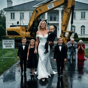 Just 7 days after my husband’s funeral, my parents-in-law threw me and my 6 children out into the pouring rain. “Only real blood belongs here,” my father-in-law shouted, slapping my 13-year-old son across the face. My mother-in-law violently yanked my vintage sapphire ring off my finger. They thought I was just a broke, helpless widow. They didn’t know about the yellow folder my husband secretly left in the diaper bag. The one could ruin their life forever.