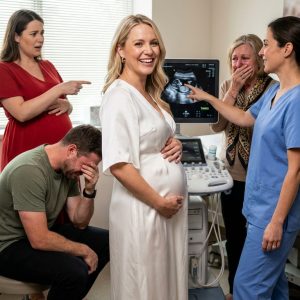 2 months before I told my husband I was pregnant, he had a secret vasectomy. he accused me of cheating, drained our bank accounts, and left me for his mistress. He brought her to my first ultrasound to force me to sign away our house. “Tell me how far along this bastard is,” he sneered at the doctor. His mistress smirked. The doctor stared at the monitor, then looked dead at him. At that moment, I still didn’t know the most devastating shock was waiting for me at the ultrasound.
