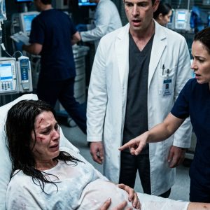 I was dy//ing in the delivery room. The famous surgeon who walked in to save me was the same man who threw me out into the freezing rain 9 months ago—my ex-husband. “Don’t try to trap me with a bastard child to save your meal ticket,” he sneered. He thought I had cheated. “We’re losing them!” the nurse screamed. But before I passed out, I whispered a secret that made him stagger backward in pure horror…