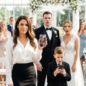 I returned to my mansion early and overheard my husband promising my fortune to my best friend; I didn’t scream, but my son’s video turned their secret wedding into the public pun!shment they deserved