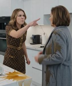 My daughter-in-law threw boiling coffee on me and called me a “broke parasite.” She didn’t realize I secretly own her Westchester mansion—and I just arrived at her elite gala with the Sheriff to evict her.