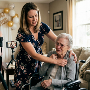 My wicked stepmom abused my frail grandma just for a “perfect” family photo. She smiled—completely unaware of who stood right behind her…