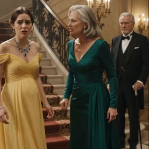 A Cruel Mother-In-Law Shoved Her Pregnant Orphan Daughter-In-Law Down The Marble Stairs At A $300,000 Gala… But When The Security Footage Was Played For The Whole Room, The Wealthiest Guest Saw The Necklace Around Her Neck And Ordered Every Door Locked.