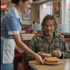 The manager laughed mockingly at the poor old man, until he saw the business card in his hand.