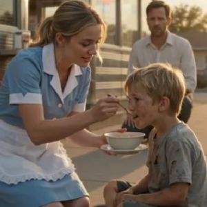 A waitress fed a starving boy on the street…