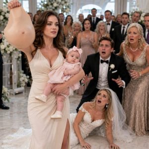 My husband threw divorce papers into my face while I cradled our newborn daughter. “I need a son, not a useless girl,” he sneered. His mother nodded. “We need a grandson. Someone else has already done what you couldn’t.” Months later, at his wedding to the mistress supposedly carrying his baby boy, I walked in holding my daughter and one sealed envelope. When I revealed what was inside, the groom went pale—and revenge had only just begun.