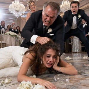 At my wedding reception, my father ordered me to ask my rich fiancé for a $30,000 down payment on his new Cadillac Escalade SUV. When I refused, he grabbed my hair & smashed my face into the floor. My nose shattered. I looked up & saw my mom and father smiling… I whispered only 4 words to my fiancé. 20 minutes later, my father smile completely disappeared because…