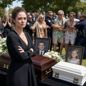 I stood over two coffins while my parents lounged on a beach with my brother, calling my husband and daughter’s funeral ‘too trivial to attend.’ Then, just days later, they showed up at my door demanding $40,000. My mother snapped, ‘After everything we’ve done for you, you owe us.’ I looked them dead in the eye, opened the folder in my hands, and watched their faces drain of color. They had no idea what I’d discovered.