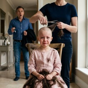 My sister shaved my 7-year-old daughter’s head just to punish me. She posted a fake video playing the “hero,” then anonymously called CPS with a horrific lie to take my child away. She mocked me, saying I wasn’t man enough to cut her off. I had paid her mortgage for 3 years. I let her throw a massive backyard BBQ for the whole family. And when she saw who I brought with me, she turned ghost-white.