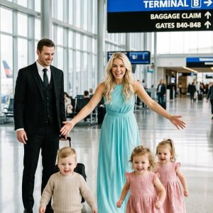 Abandoned 18 months ago, I secretly raised triplets. Rerouted at the Atlanta Airport today, my billionaire ex froze as his exact replicas approached him. “Are they mine?” he gasped, dropping his phone. But his cruel fiancée smirked, wearing the heirloom I pawned for my son’s medicine. Staring at the legal folder a suited man just handed him, my blood ran cold. They had orchestrated a lethal…