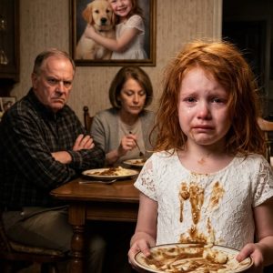 My in-laws turned my 11-year-old daughter’s puppy into her dinner. “Sadie isn’t here anymore. Your cousin didn’t like her,” my mother-in-law sneered. My little girl, sobbing, showed me the cruel note they left her. My blood run completely cold. I didn’t cry. I didn’t scream. I took a photo of the roasted meat, hitting “send”. The next morning, when they saw exactly who was standing on the front porch, their arrogant faces turned deathly pale.