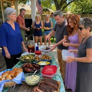 I bought thirty-three pounds of beef for our family barbecue, yet my daughter-in-law and her sixty-year-old mother arrived without bringing so much as a bowl of salad.