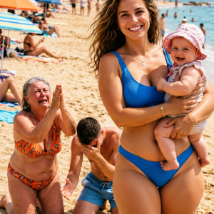 My mother-in-law mocked me for “eating too much for the beach,” and the whole family laughed along—but before sunset, she was pointing at me in front of half a million live viewers, screaming, “How could you do this to me?!”