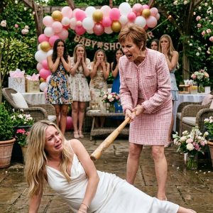 My mother treated my pregnant belly like a piggy bank she needed to crack open before the baby arrived. When I refused to hand over the $50,000 donation box at my baby shower, she snatched a heavy iron rod and slammed it into my stomach, telling the guests I was just “having a dramatic leak” as my water pooled on the floor. By the time she finished toasting her “victory,” she realized in breathless horror that…