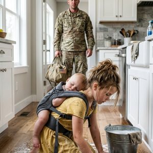 My daughter called me crying and said, “My back hurts, Daddy,” but when I opened the door I saw her carrying her 6-month-old brother and cleaning milk off the floor; I didn’t scream, I just checked the security cameras, and what came up next changed my marriage forever.