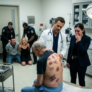 At 2:27 a.m., my dad called unexpectedly, “Honey… I’m at the police station. Your sister-in-law beat me with a baseball bat. But she told the police I attacked her because I’m mentally ill. Your brother just stood by and let it happen!” When I walked in, the officer turned pale and stammere, “Ma’am, I… I…”