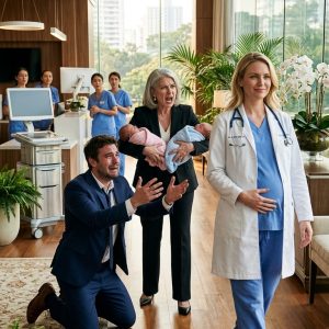 6 months after my divorce for “infertility”, my ex-mother-in-law humiliated me at a hospital charity gala. Taking the mic in front of hundreds, she proudly unveiled a custom stroller containing newborn twins. “My son finally left his defective, barren wife for a woman who actually matters,” she sneered. The elite crowd gasped. I didn’t cry. Then, a towering, powerful man stepped beside me, held my waist, and stared her down: “Are you sure your son told you the truth?”