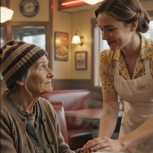 Working at a rundown diner, I did a good deed as I always do, giving a warm bowl of soup to a shivering, poor woman. Unbeknownst to me, that act of kindness unlocked a shocking secret…