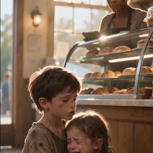 “Go away, we don’t serve dirty beggars!” the barista barked as a homeless boy offered his last pennies to buy leftover bread for his starving sister. Hearing this, a wealthy man knelt down, looked into the girl’s eyes, and froze in sh0ck…