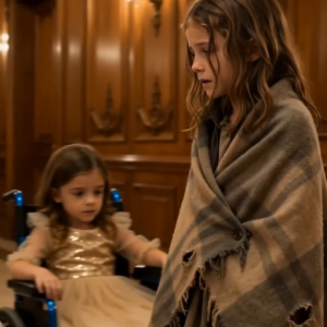 “Get lost, you filthy beggar!” the billionaire roared at the homeless girl during a blizzard. But looking at his paralyzed daughter, he desperately begged: “If you make her walk, I’ll adopt you!” A miracle happened….