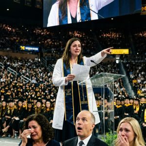My parents abandoned me at the hospital when I was thirteen because treating my cancer was “too expensive.” Fifteen years later, once they heard I was graduating first in my medical school class, they asked for VIP seats like they had earned them. My mother whispered, “She owes us this,” as though they had shaped the woman standing on that stage. I did not scream. I did not cry. I put them in the front row… so they could hear the truth clearly.