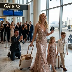 8 minutes after our divorce was finalized, my ex-husband slid a forged $3M debt across the table. “Sign over full custody of the kids, or go to federal prison,” he smirked. His mistress was waiting outside, celebrating her pregnancy. He thought he controlled the entire narrative. I didn’t cry. I pulled out our kids’ passports and whispered, “We’re leaving.” But before walking away, I dropped one classified folder on his desk. When he saw the horrifying secret inside, his arrogant empire began to crumble.