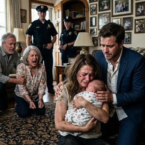 At Christmas dinner, my sister-in-law threw away the only keepsake my wife had of her late mother. When my wife protested, my own mother struck her across the face. She crashed into a crystal bar cart, cutting her arm. “You’ll always be trailer trash. Get out,” my mother sneered, treating her like garbage. I didn’t scream or argue. I picked up my bleeding wife, packed our bags, and left. They thought they had won. But by 8 AM, the devastating retaliation began.