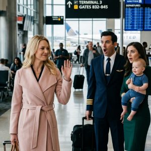 My husband, a captain, was granted a free annual family trip. Instead of choosing me, he gave his spot to his mistress. Until that day at the airport, I saw him returning with her, hugging their child. I calmly walked over and did one thing that shattered him…
